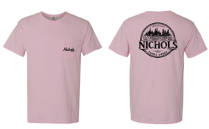 Nichols Logo Tee - Blossom Pink