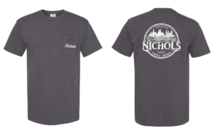 Nichols Logo Tee - Graphite