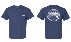 Nichols Logo Tee - China Blue